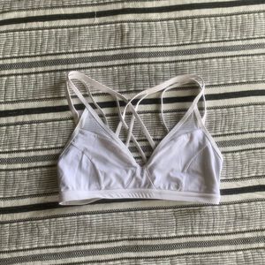 VGUC White Lululemon Bra Size 8